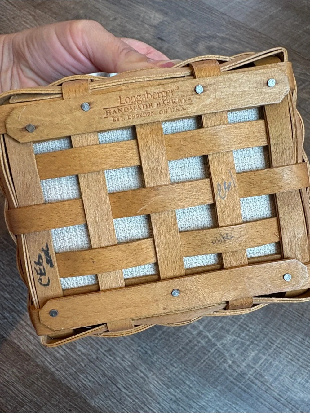 Longaberger 2003 Father's Day Pocket Change Basket